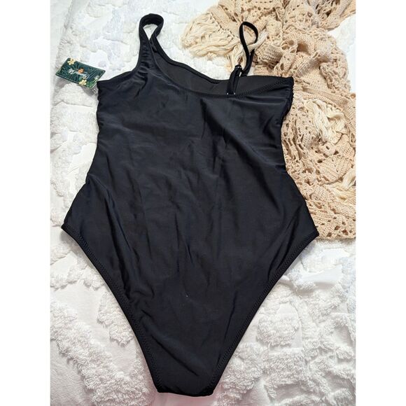 🖤 Blooming Jelly Women’s One Shoulder Mesh One-Piece Swimsuit Size Small (NWT) - Picture 2 of 9